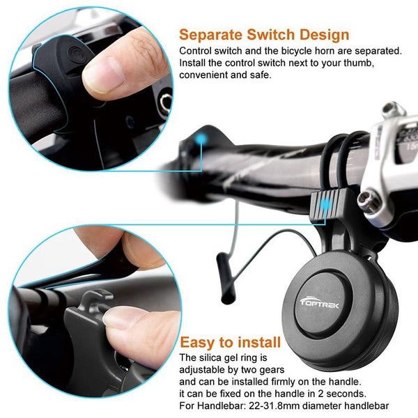 Bike Bells Horns Usb Rechargeable Loud Bicycle Handlebar Rings Bells & Horns