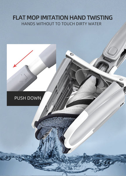 X Type Microfibre Floor Mop Easy Handheld Wet Or Dry Mops Brooms & Scrubbers