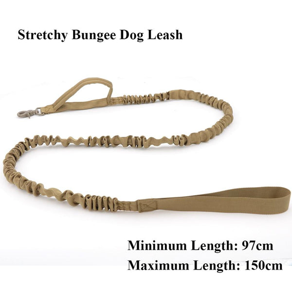 Tactical Bungee 2 Handle Dog Leash Pet Equipment