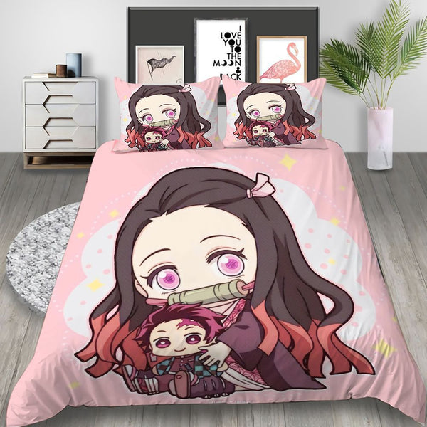 3D Printed Demon Slayer Anime Duvet Quilt Covers Children's Quilt Covers