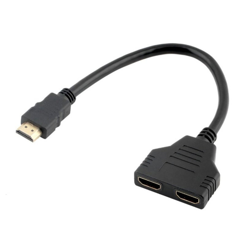 Hdmi Cable Adapter 1.4B Splitter In 2 Out Connector Port Hub Male To Female Splitters & Combiners