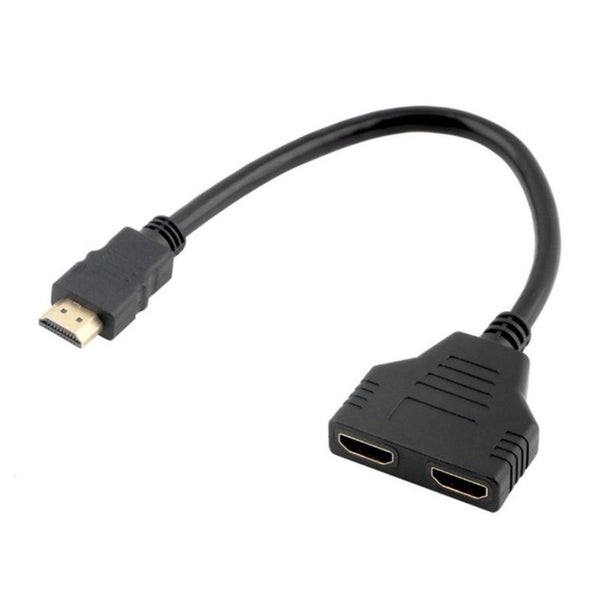 Hdmi Cable Adapter 1.4B Splitter In 2 Out Connector Port Hub Male To Female Splitters & Combiners