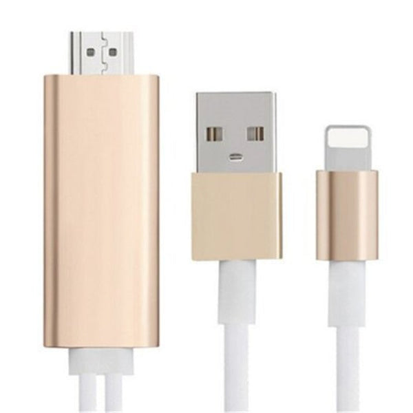 Hdmi Digital Av Adapter 1080P Hdtv Cable For Iphone Gold Cables & Adapters