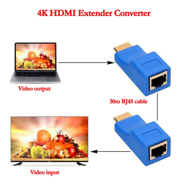 1080P Hd 4K Rj45 Ports Lan Network Hdmi-Compatible Extension Up To 30M