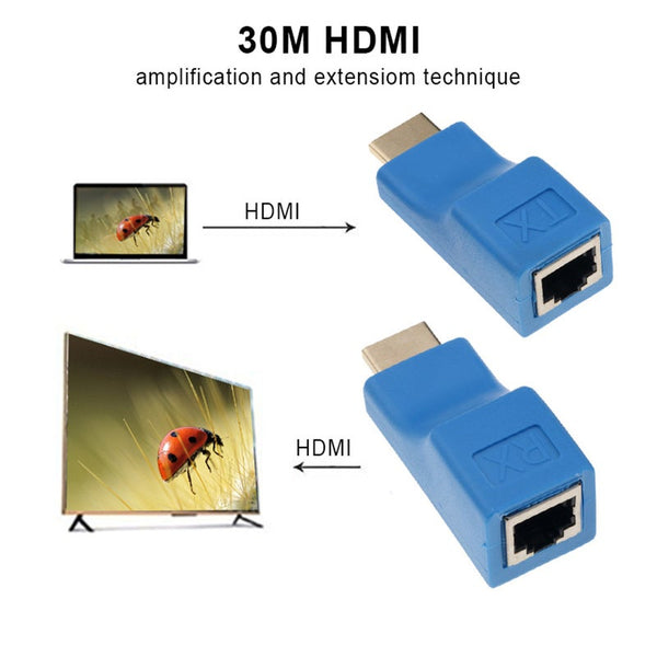 1080P Hd 4K Rj45 Ports Lan Network Hdmi Compatible Extension Up To 30M Video Cables & Adapters