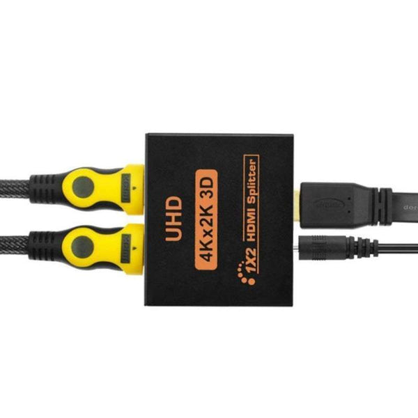 Wi Fi Extenders Antennas Hdmi Splitter 1 In 2 Out Dual Output Amplifier Switcher Hub Box Support 3D 4Kx2k Black Splitters & Combiners