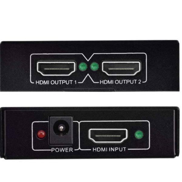 Wi Fi Extenders Antennas Hdmi Splitter 1 In 2 Out Dual Output Amplifier Switcher Hub Box Support 3D 4Kx2k Black