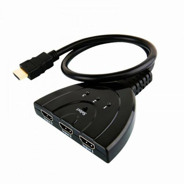 Hdmi Splitter 3 In 1 Out Switch Black Video Cables & Adapters