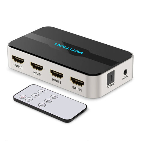 Hdmi 3 In 1 Switcher With Toslink Audio 3D 2160P For Xbox 360 Ps4 Smart Tv Splitters & Combiners