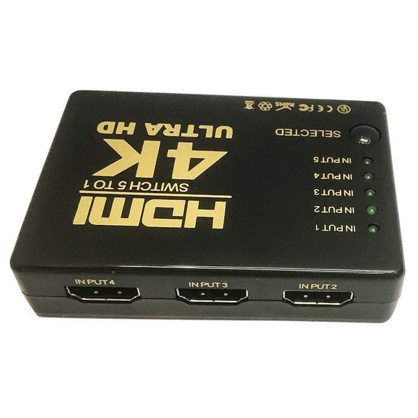 Hdmi Switch 4K Smart 3 Port Crossover Support Switcher 5 In 1 Out 2K Video Cables & Adapters