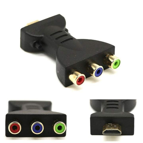 Audio Video Cables Hdmi Compatible Male To 3 Rgb Rca Adapter Av Component Converter