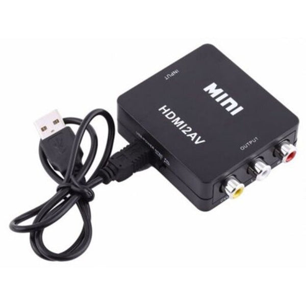Hdmi To Av Composite Video Converter Adapter Black Video Cables & Adapters