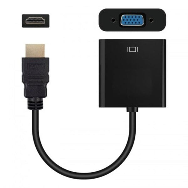 Hdmi To Vga Adapter Cable With Audio Converter Support 1080P Black Monitor/Av Cables & Adapters