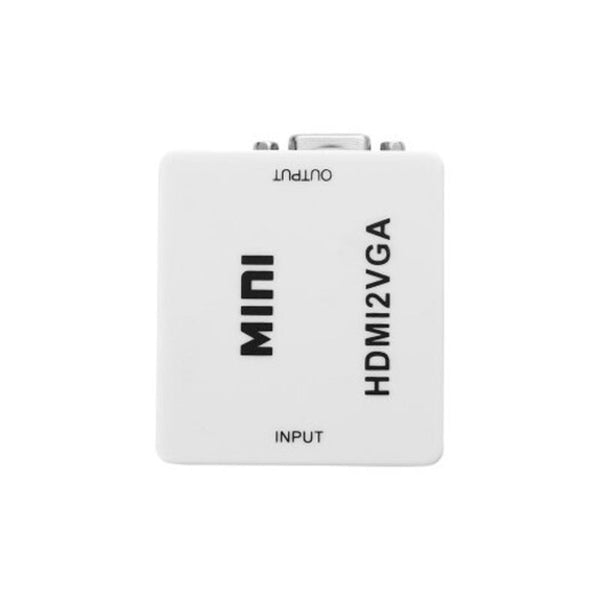 Hdmi To Vga Converter With Audio Hdmi2vga Adapter Connector White