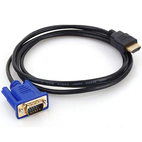 Hdmi To Vga Cable Convert 1.8 M Computer Monitor Projector Digital Tv Blue Monitor/Av Cables & Adapters