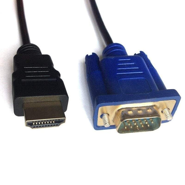 Hdmi To Vga Cable Convert 1.8 M Computer Monitor Projector Digital Tv Blue Monitor/Av Cables & Adapters