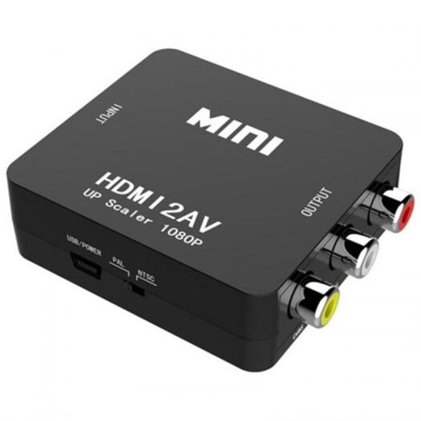Hdmi Turn Av Audio And Video Converter Black Video Cables & Adapters