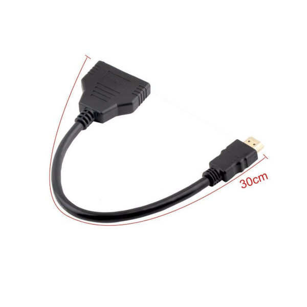 Hdmi Cable Adapter 1.4B Splitter In 2 Out Connector Port Hub Male To Female Splitters & Combiners