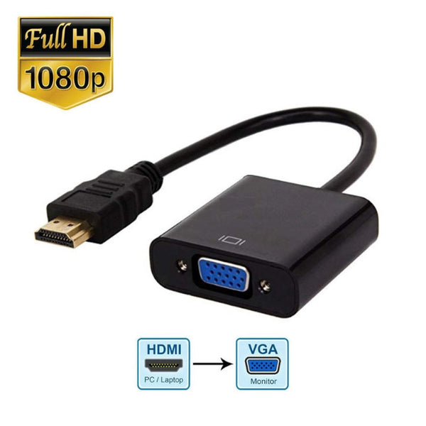 Hdmi 1080P Cable Male To Vga Adapter Famale Converter Monitor/Av Cables & Adapters