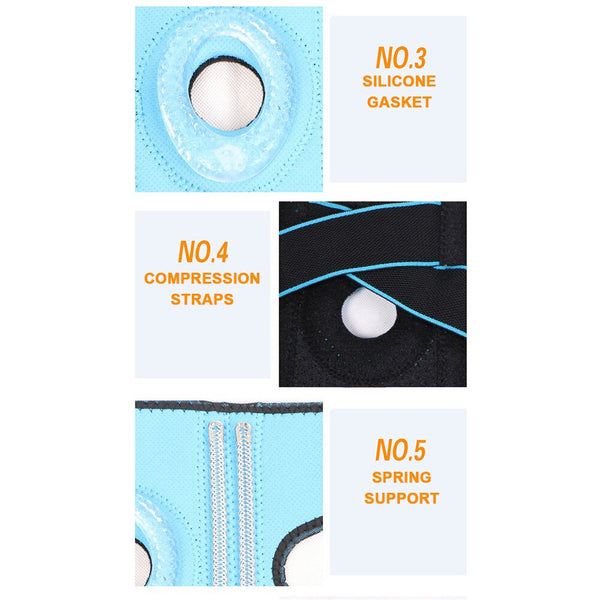 Knee Brace With Side Stabilizers Patella Gel Pads For Support Orthotics Braces & Sleeves