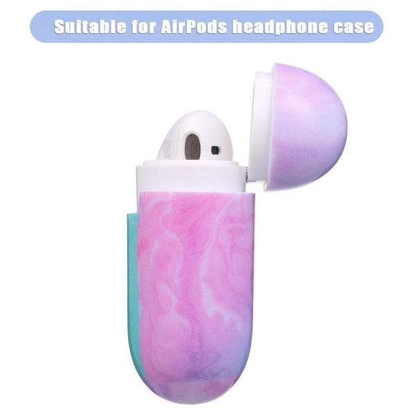 Headphone Protective Case For Airpods Hard Marble Box Headphones Shockproof 3