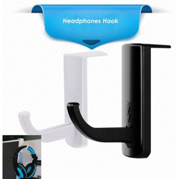Headphones Displayer Hook Holder Stickup Design Black