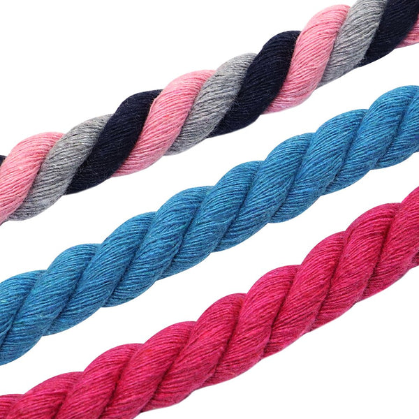 1.6 Metre Vibrant Rope Dog Leashes Leads & Head Collars