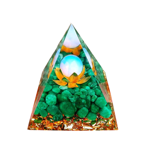 Healing Natural Crystal Energy Generator Meditation Pyramid Crystal Glass