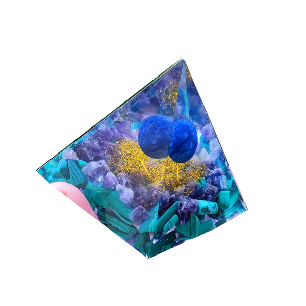 Healing Natural Crystal Energy Generator Meditation Pyramid Crystal Glass