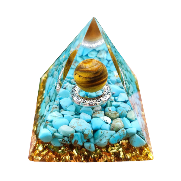 Healing Natural Crystal Energy Generator Meditation Pyramid Crystal Glass