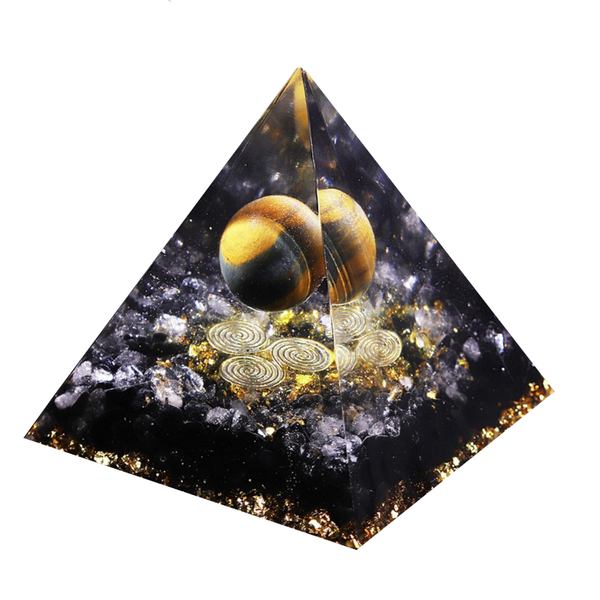 Healing Natural Crystal Energy Generator Meditation Pyramid Crystal Glass