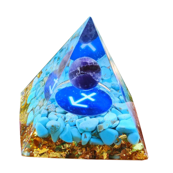 Healing Natural Crystal Energy Generator Meditation Pyramid Crystal Glass
