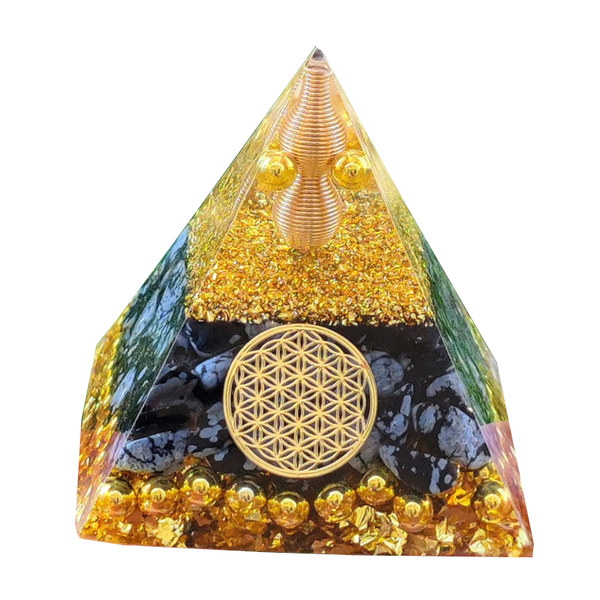 Healing Natural Crystal Energy Generator Meditation Pyramid Crystal Glass