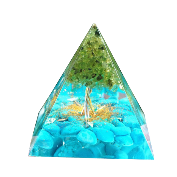 Healing Natural Crystal Energy Generator Meditation Pyramid Crystal Glass