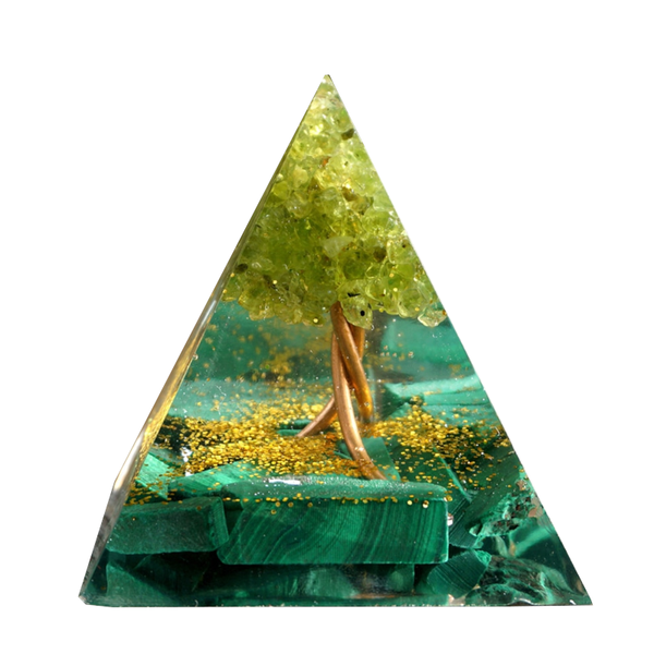 Healing Natural Crystal Energy Generator Meditation Pyramid Crystal Glass