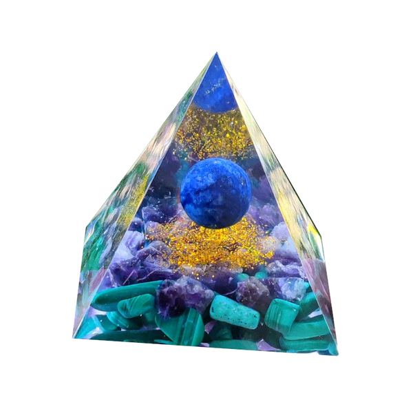 Healing Natural Crystal Energy Generator Meditation Pyramid Crystal Glass