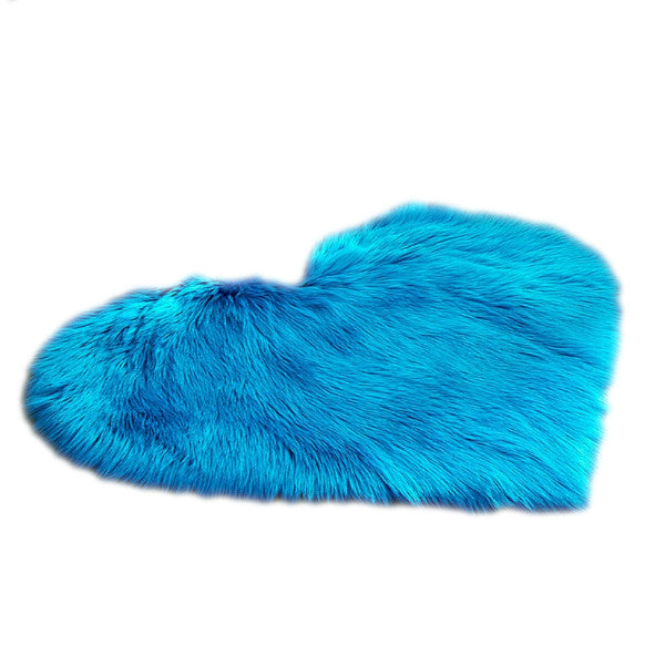 40X50cm Heart Shaped Artificial Fur Rug Carpet Mat Rugs & Carpets