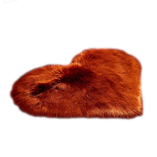 40X50cm Heart Shaped Artificial Fur Rug Carpet Mat Rugs & Carpets