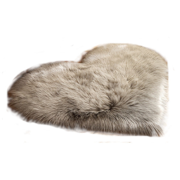 40X50cm Heart Shaped Artificial Fur Rug Carpet Mat Rugs & Carpets