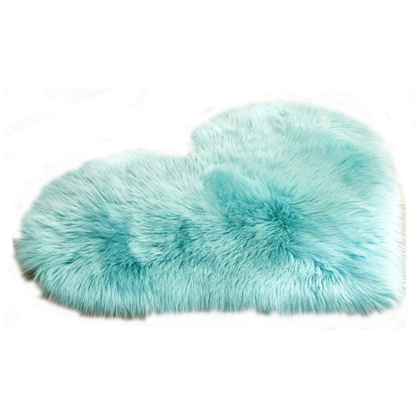 40X50cm Heart Shaped Artificial Fur Rug Carpet Mat Rugs & Carpets
