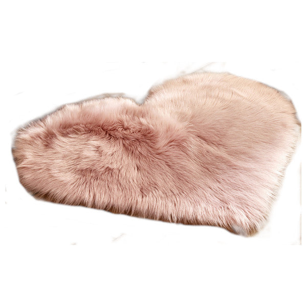 40X50cm Heart Shaped Artificial Fur Rug Carpet Mat Rugs & Carpets