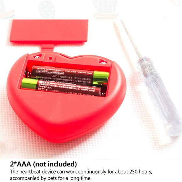 Heartbeat Dog Anxiety Relief Plush Toy Pet Comfortable Behavioral Training Play Dog Toys