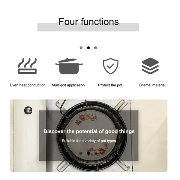 Heat Diffuser Plate For Gas Stove Enamel Pot Conduction Non Slip Mat Flame Fire Anti Scorch Pan Fireplace & Stove Accessories