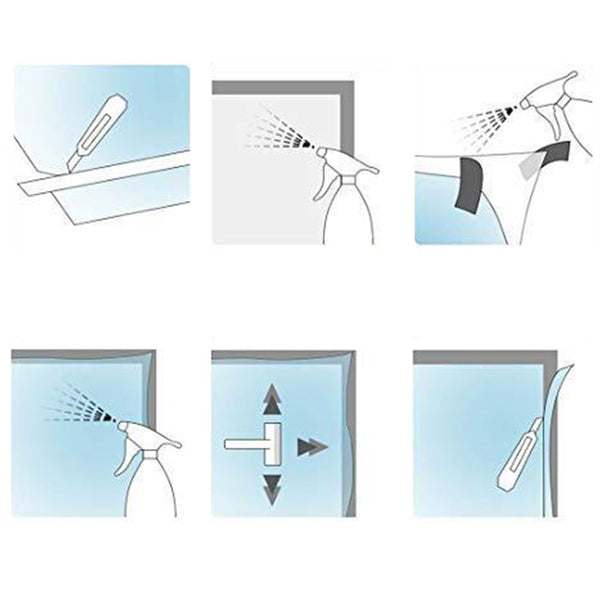 Window Film Heat Uv Block Window Tint Adhesive Film Black Roll Auto Car