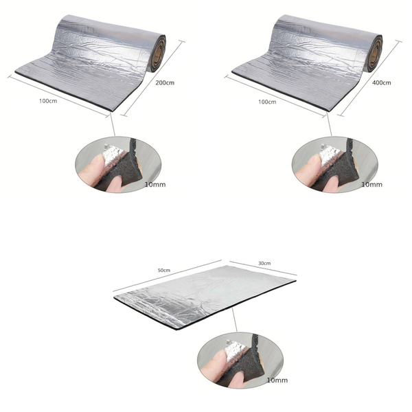 Heat Sound Deadening Insulation Mat Deadener Pad Car Auto Shield Cover Available 3 Sizes Floor Mats Carpets