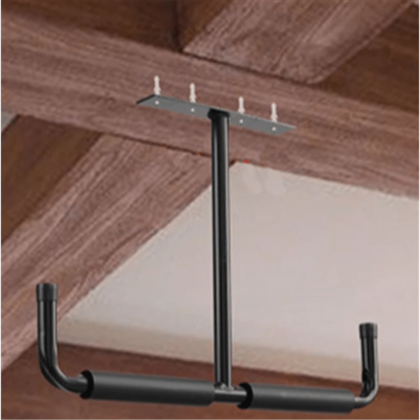 Heavy Duty Steel Storage Hook For Ceiling Rack Compatible With Hanging Bikes Tools Snowboard Fishing Rods White System Bicycle Stands & Storage