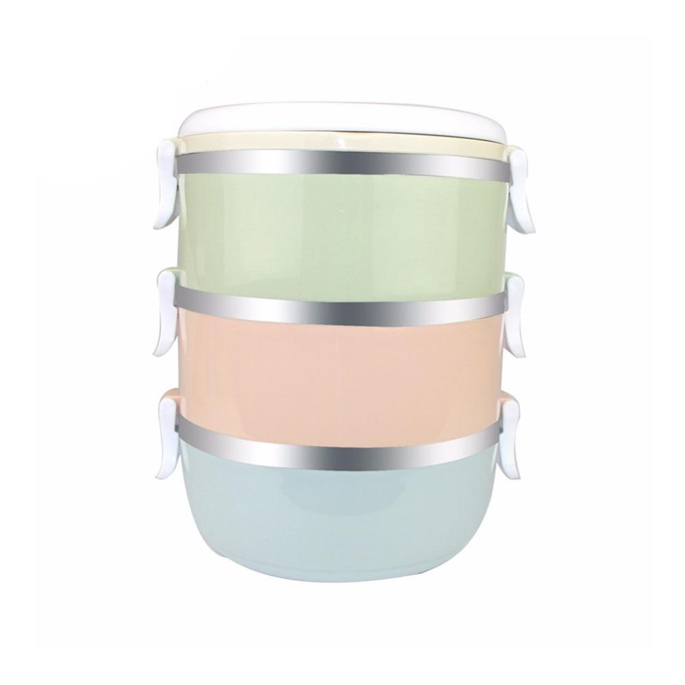 2/3/4 Layers Stainless Steel Thermal Lunch Boxes Portable Food Container Lunchboxes