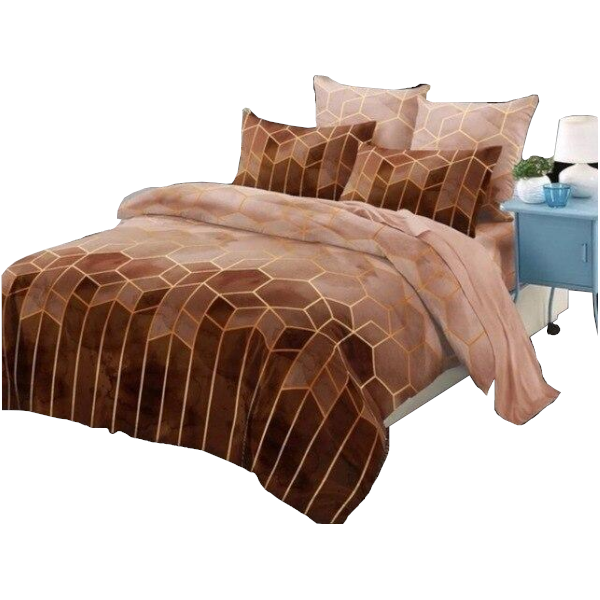 Hexagon Pattern Bedding Set With Quilt Cover And Pillowcases