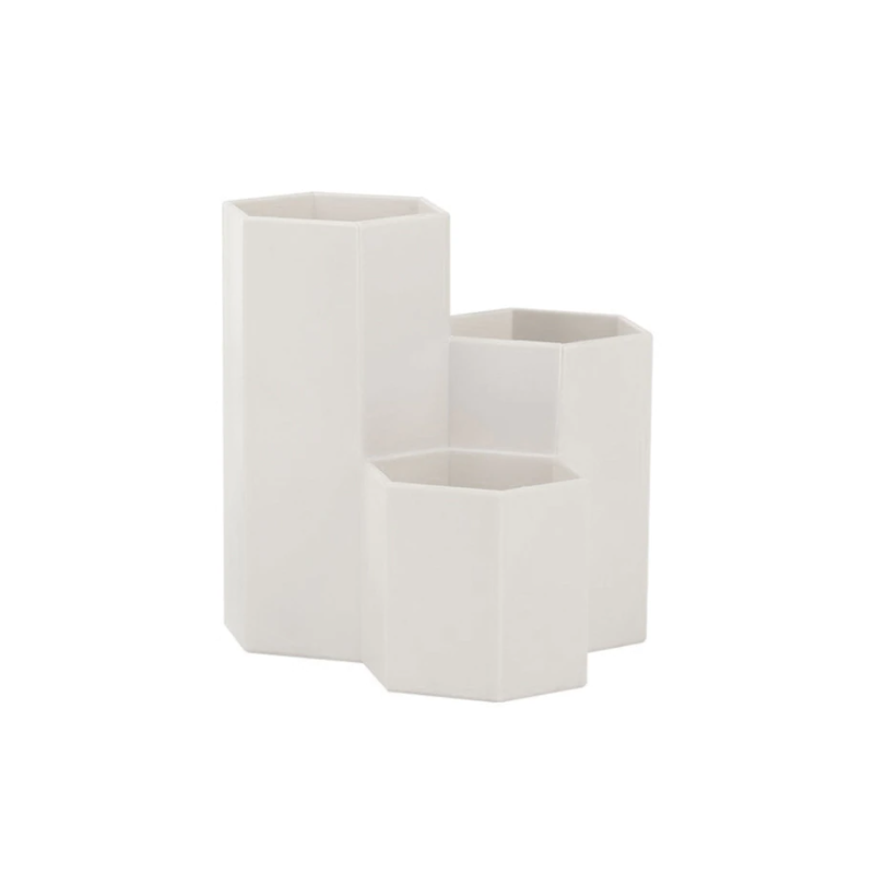 Japanese Creative Regular Hexagonal Plastic Pen Holder Makeup Storage Box Storage Boxes