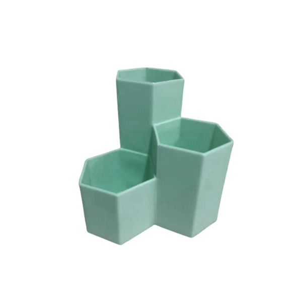 Japanese Creative Regular Hexagonal Plastic Pen Holder Makeup Storage Box Storage Boxes